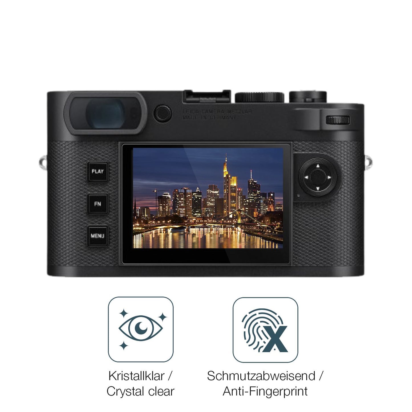 Schutz gegen Kratzer auf dem Leica M EV1 Glas durch Schlüssel oder Ähnliches