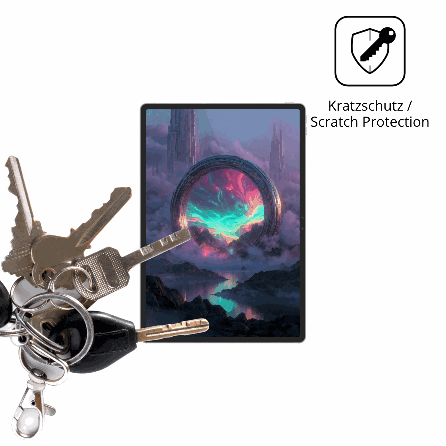 Schutz gegen Kratzer auf dem Lenovo Legion Y900 13 Glas durch Schlüssel oder Ähnliches