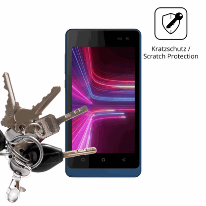 Schutz gegen Kratzer auf dem Logicom Wave Glas durch Schl�ssel oder �hnliches