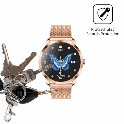 Schutz gegen Kratzer auf dem LWEARKD 1.27 Zoll Smartwatch Glas durch Schlüssel oder Ähnliches