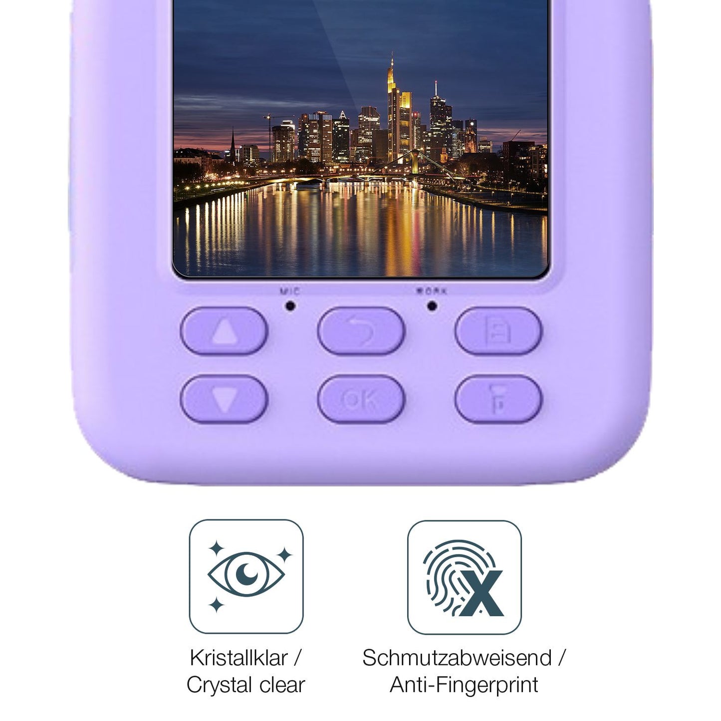 Flexible TPU-Folie passend zugeschnitten für masterbee P79 Kinder Kamera, vollständige Abdeckung