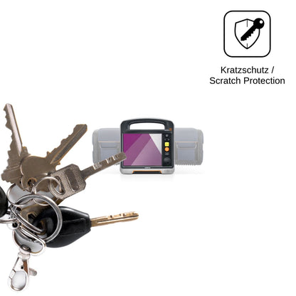 2x Schutzfolie klar für Mindray Beneheart DX Display-Schutzfolie
