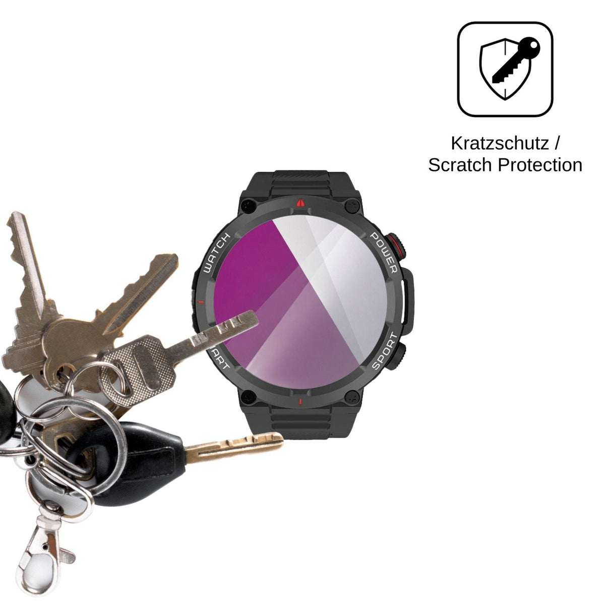 6x Schutzfolie klar für Neow W-Watch 1.39 Display-Schutzfolie