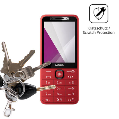 Schutz gegen Kratzer auf dem Nokia 215 4G 2nd Edition Glas durch Schlüssel oder Ähnliches