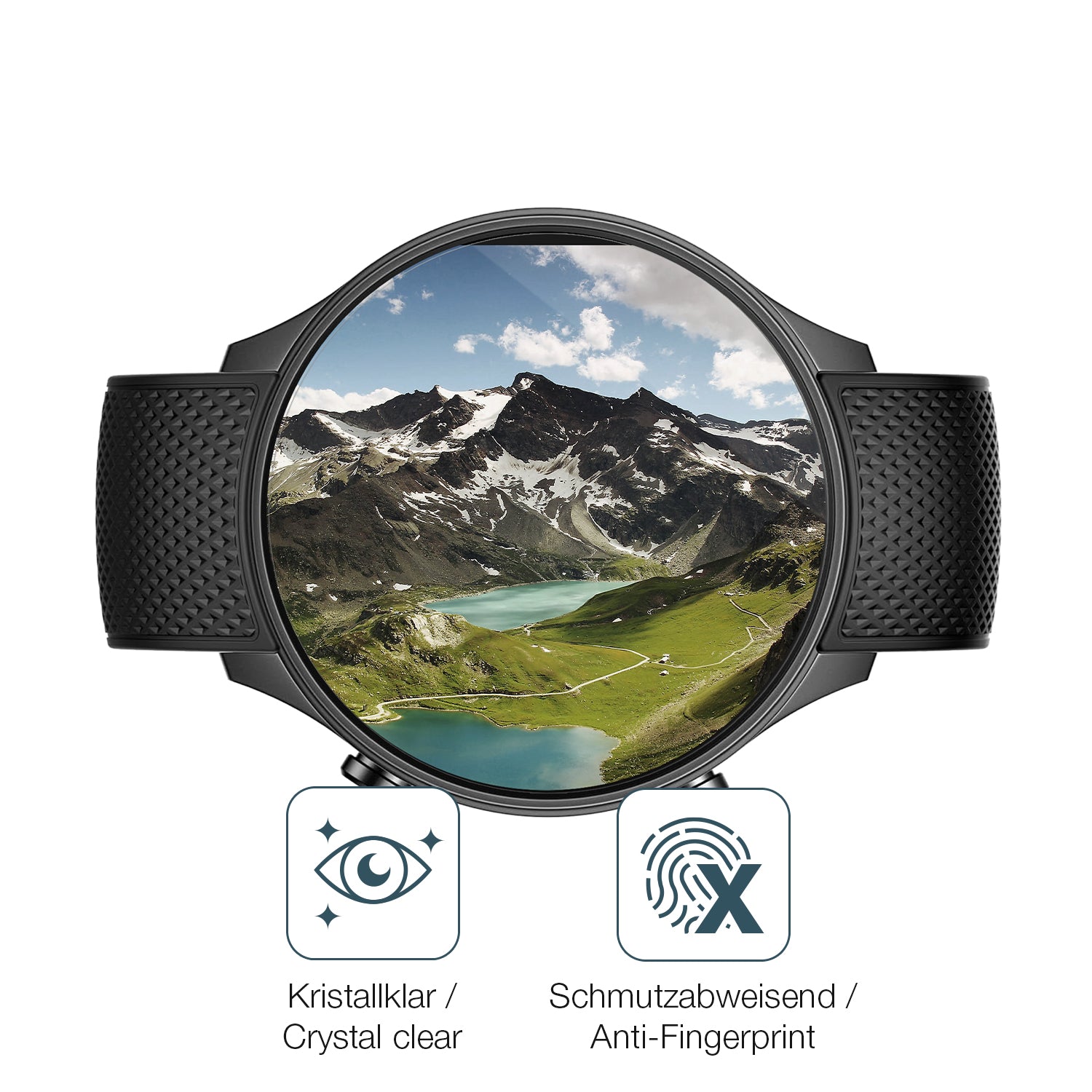 Flexible TPU-Folie passend zugeschnitten für OnePlus Watch 2R, vollständige Abdeckung