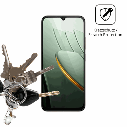 Schutz gegen Kratzer auf dem POCO C81 Pro Glas durch Schlüssel oder Ähnliches