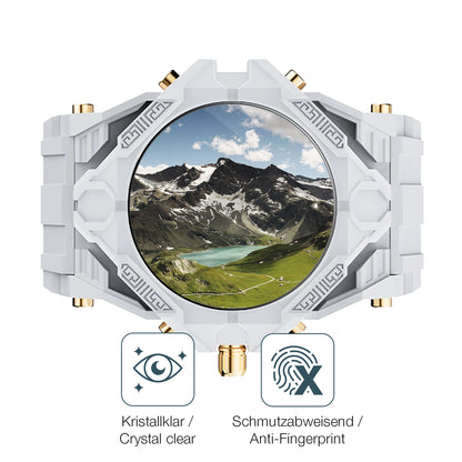 Flexible TPU-Folie passend zugeschnitten für Rogbid T.rex Smartwatch, vollständige Abdeckung
