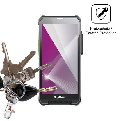 4x Schutzfolie klar für RugGear RG880i Display-Schutzfolie