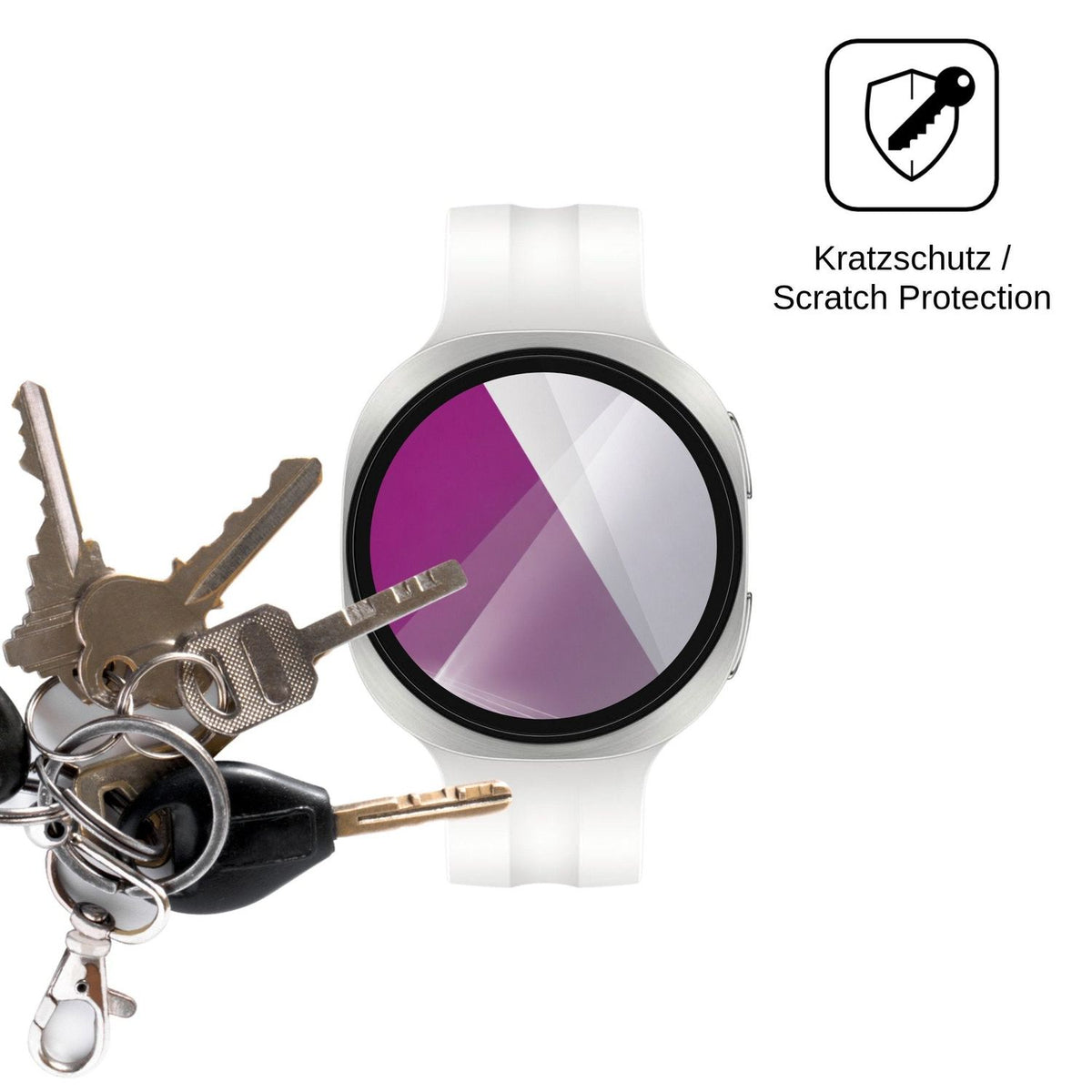 6x Schutzfolie klar für Samsung Galaxy Watch 9 40mm Display-Schutzfolie