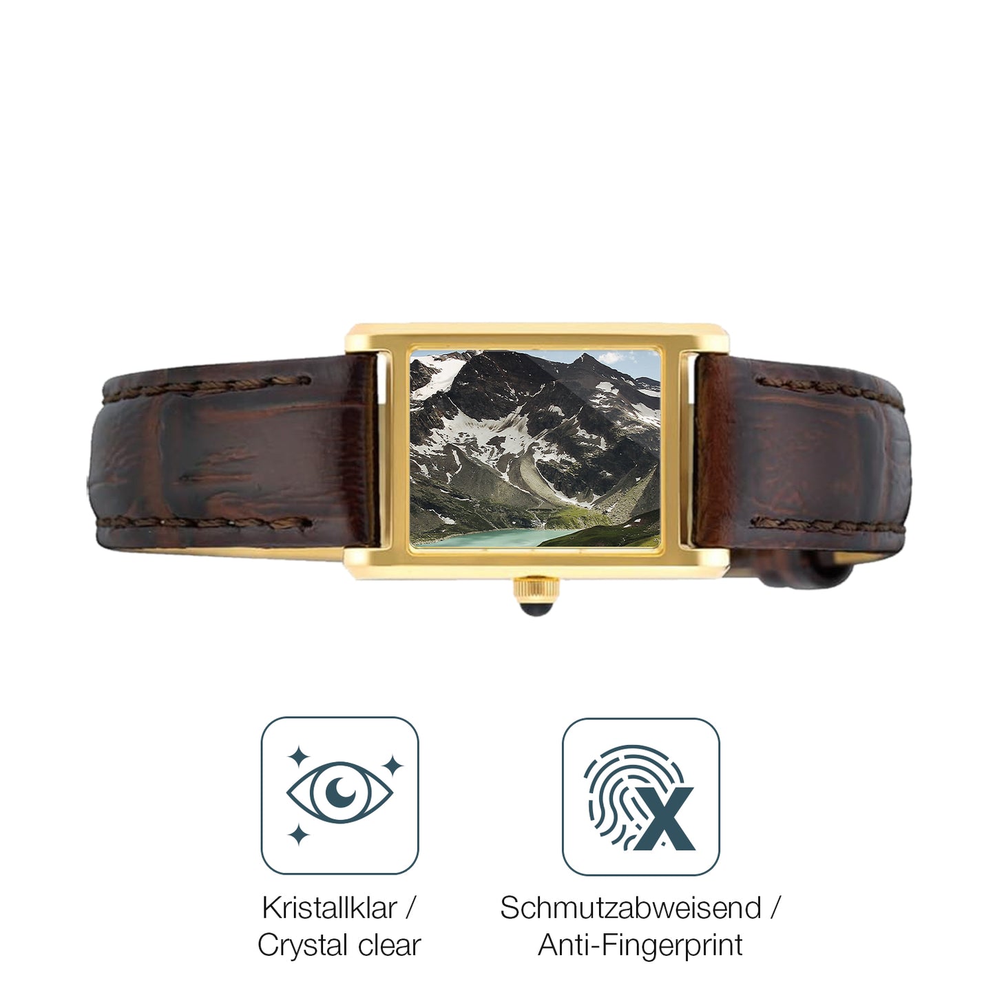 Schutz gegen Kratzer auf dem Seiko SWR066P1 Glas durch Schlüssel oder Ähnliches