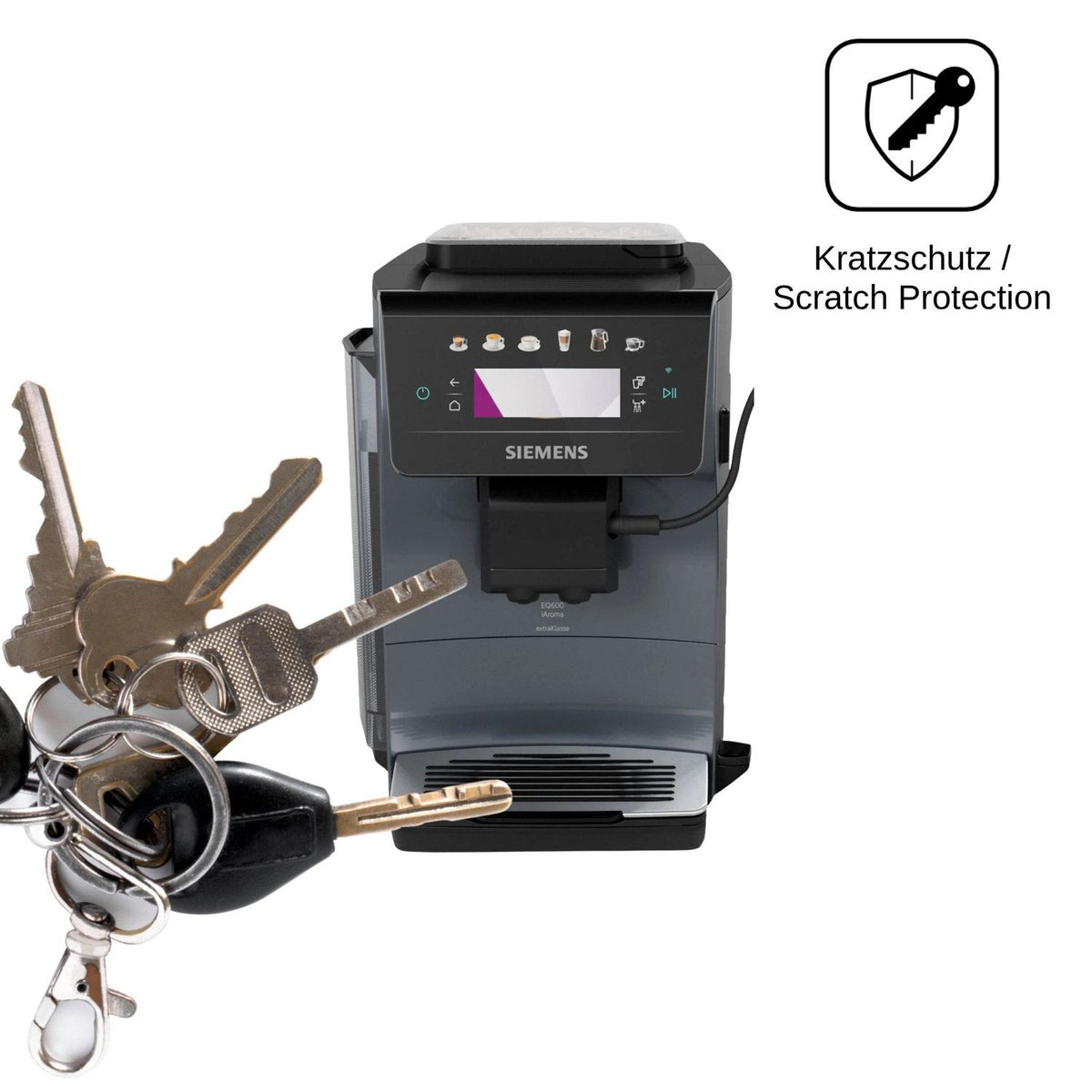 2x Schutzfolie klar für Siemens EQ600 iAroma Display-Schutzfolie