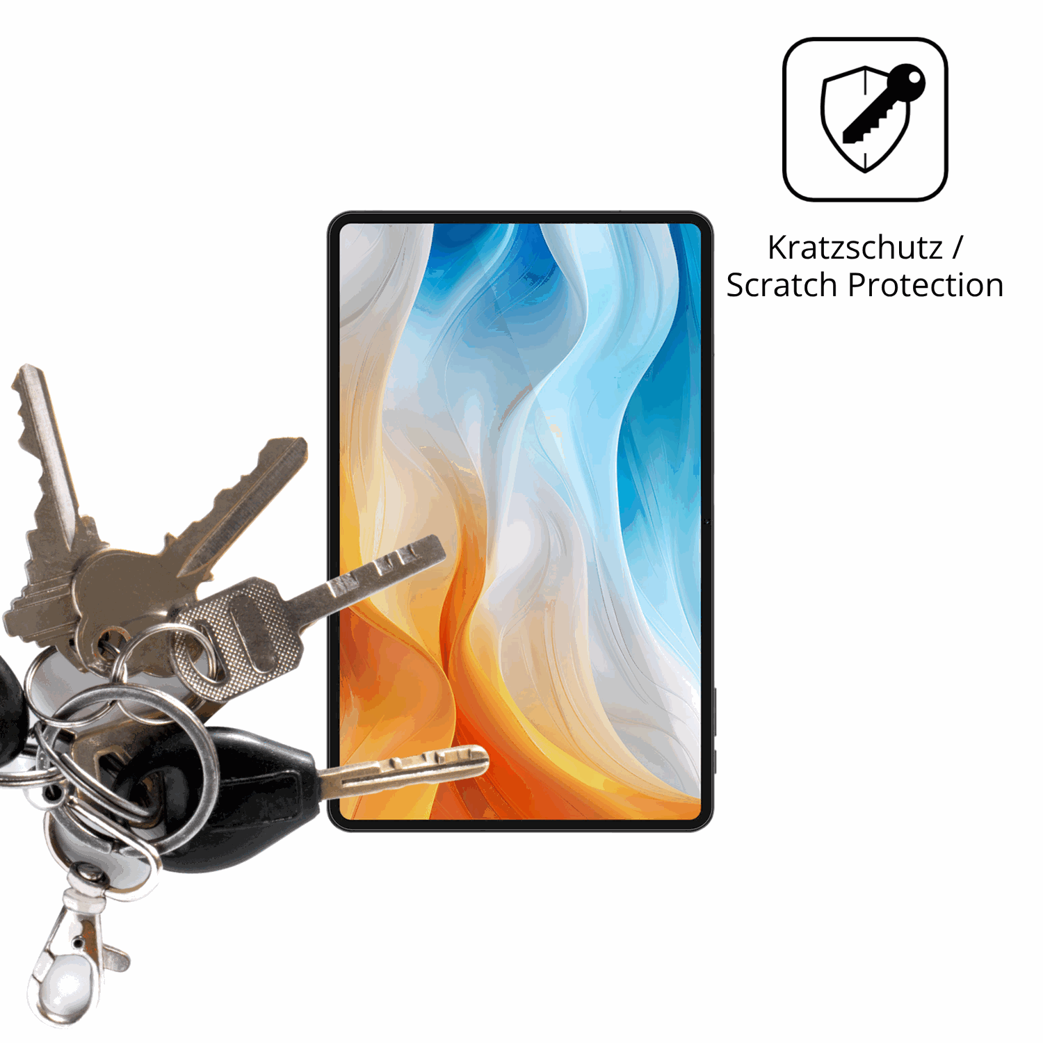 Schutz gegen Kratzer auf dem Teclast T60 Pro Glas durch Schl�ssel oder �hnliches