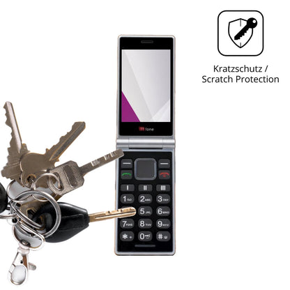 Schutz gegen Kratzer auf dem TTfone TT990 4G Glas durch Schlüssel oder Ähnliches