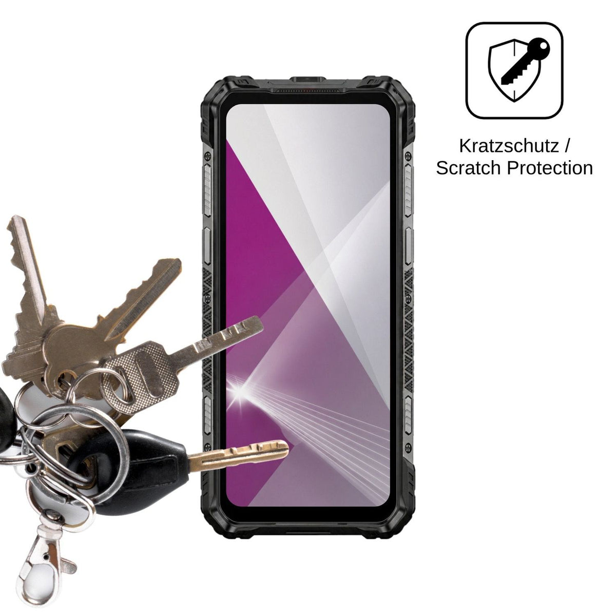 4x Schutzfolie klar für Ulefone Armor 35 Pro Display-Schutzfolie