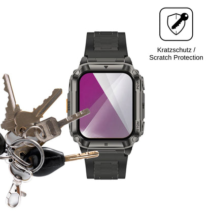 6x Schutzfolie klar für Ulefone Armor Watch Ultra Display-Schutzfolie