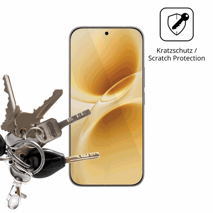 Schutz gegen Kratzer auf dem Vivo V70 Elite Glas durch Schlüssel oder Ähnliches