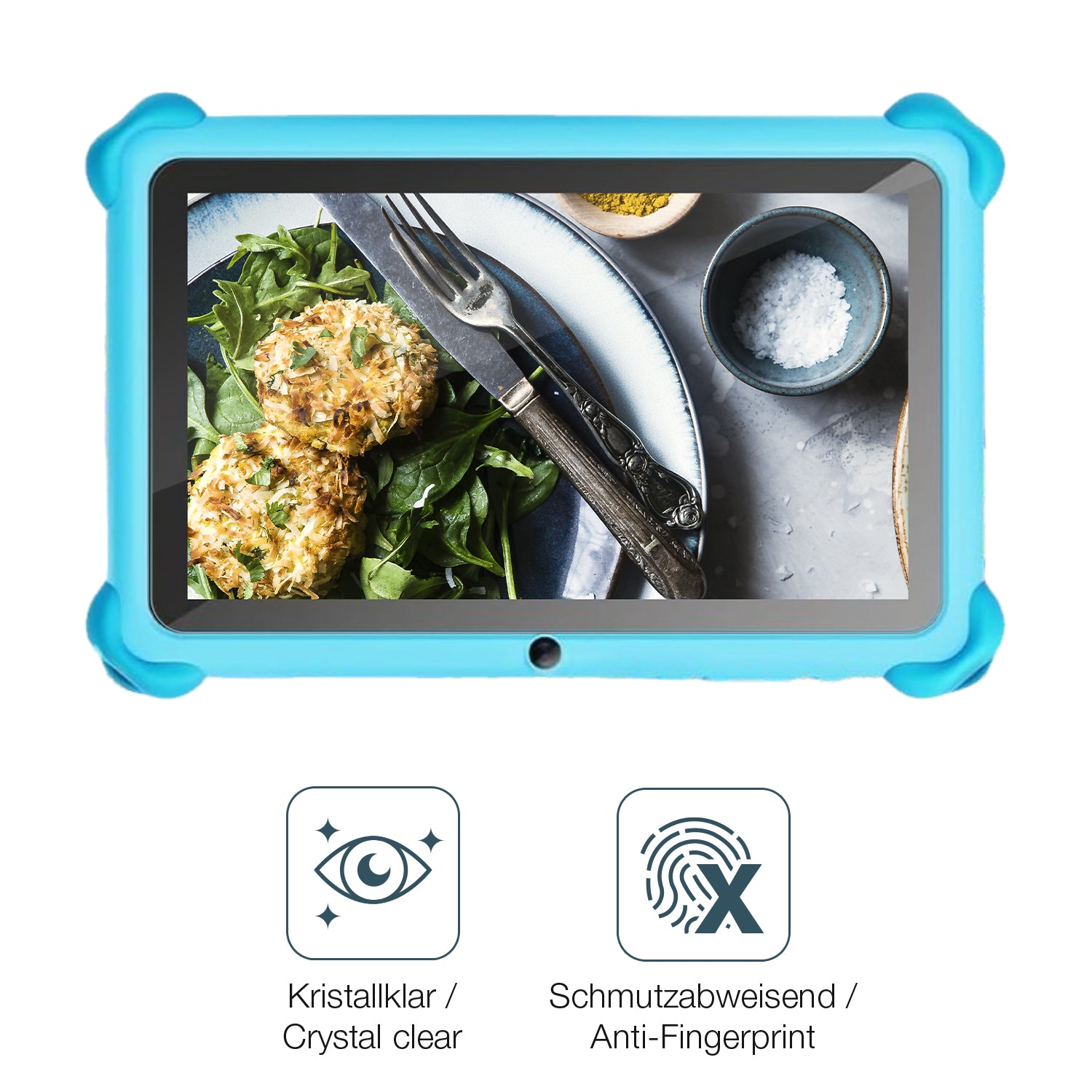 Flexible TPU-Folie passend zugeschnitten für zcobro KIDS710 7 Zoll, vollständige Abdeckung
