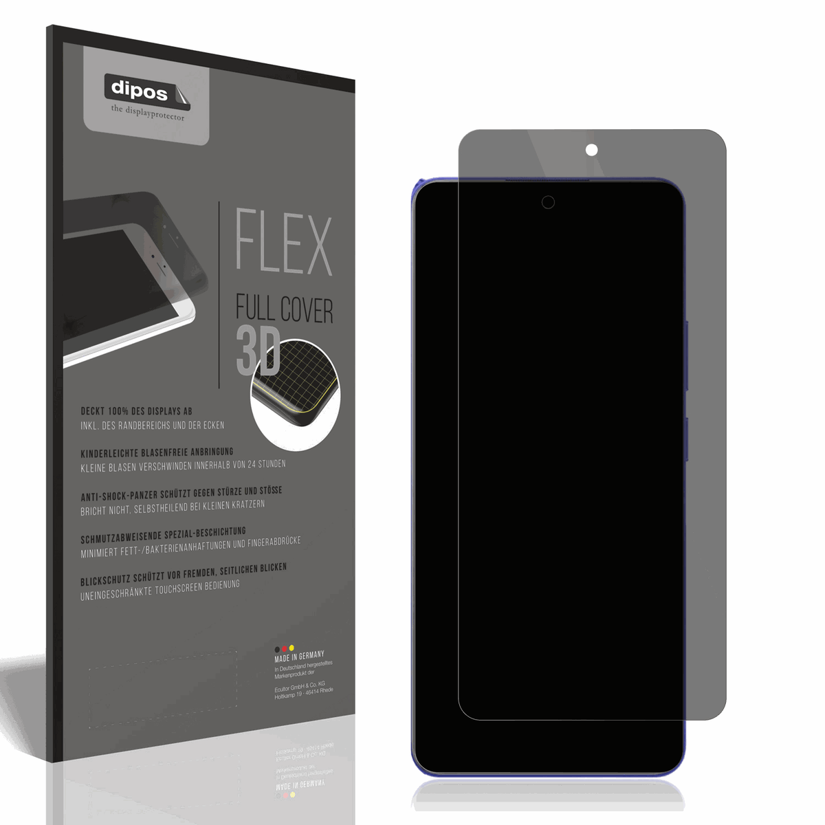 Full Cover Privacy Blickschutzfolie für Realme P1 Speed