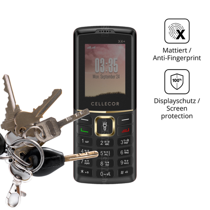 Blickschutzfolie für Cellecor X4+ matt Schutzfolie Privacy