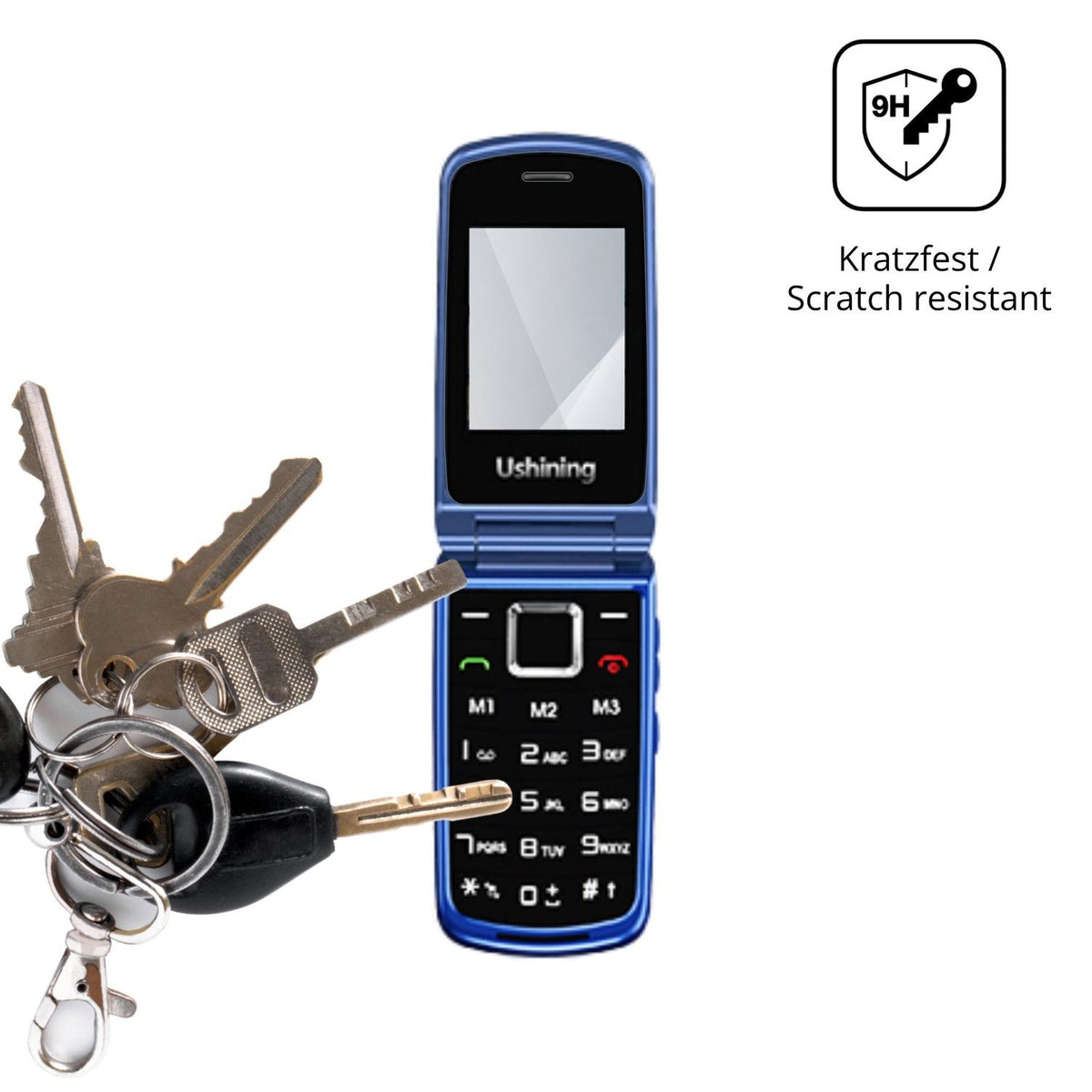 dipos Displayschutz für CHAKEYAKE G380D, transparente Oberfläche, perfekte Passform auch für die Rundungen