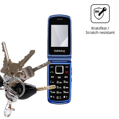 dipos Displayschutz für CHAKEYAKE G380D, transparente Oberfläche, perfekte Passform auch für die Rundungen