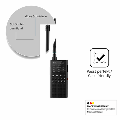 Schutzglasfolie mit optimaler Passform, zur Verwendung mit Hüllen geeignet