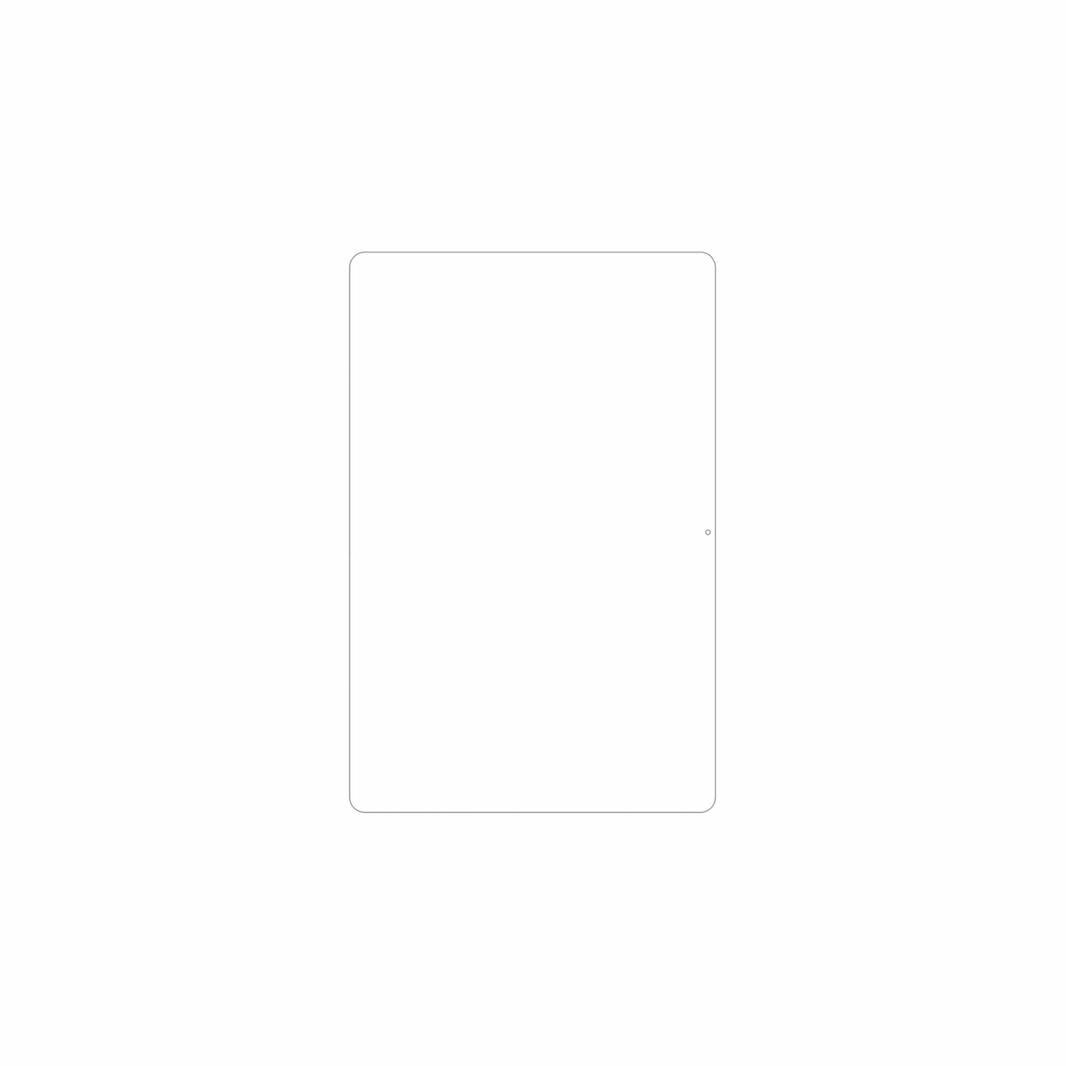 dipos Displayschutz für Chuwi AuPad 10.95 Zoll, mattierte Oberfläche, geringe Dicke und perfekte Passform