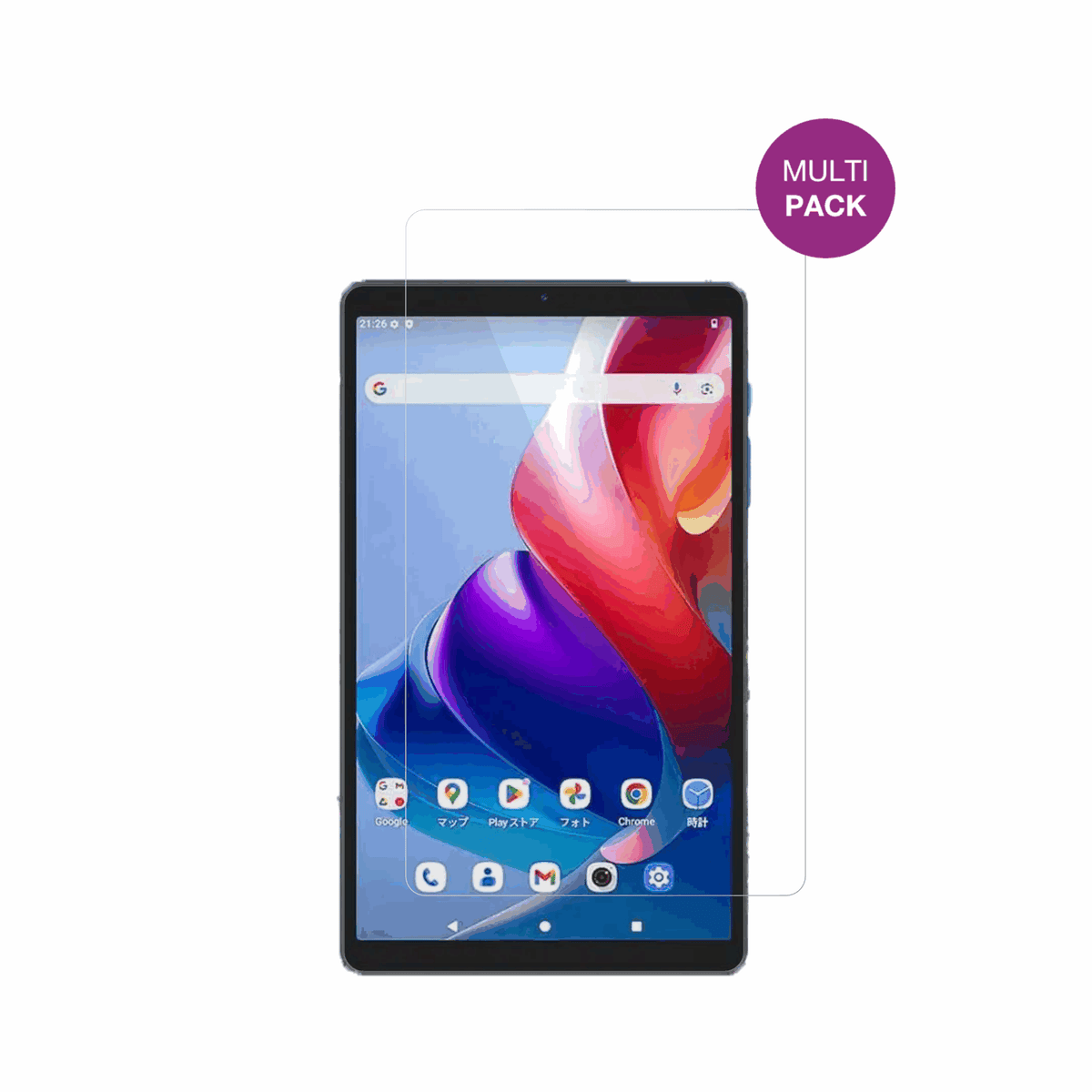 ChuwiAuPad Mini 8.7 Zoll mit aufgebrachter dipos Displayschutzfolie, glasklare Darstellung ohne Einschränkungen