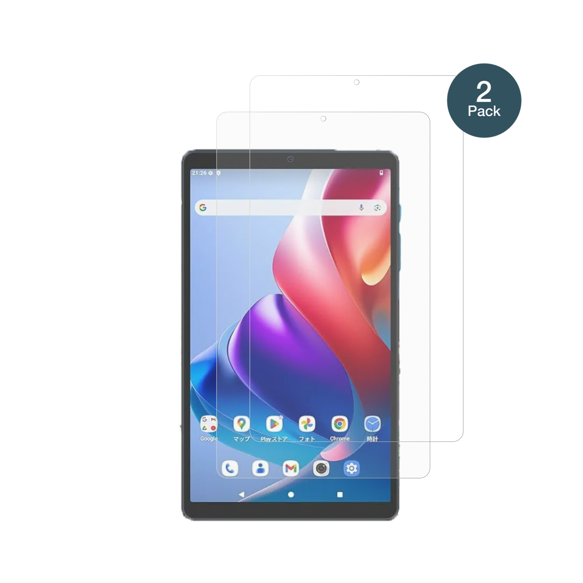 ChuwiAuPad Mini 8.7 Zoll mit aufgebrachter dipos Panzerfolie, die lästige Fingerabdrücke minimiert
