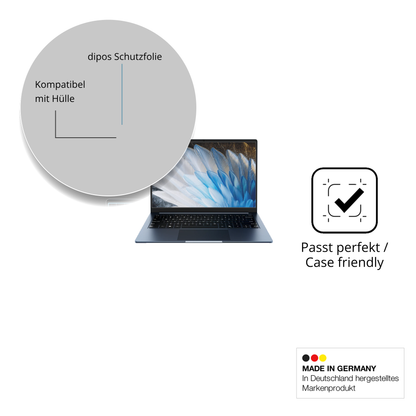 Schutzfolie mit optimaler Passform, zur Verwendung mit Hüllen geeignet