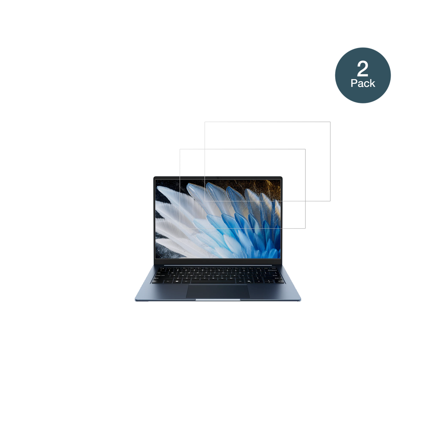 ChuwiCoreBook Air 14 Zoll mit aufgebrachter dipos Flex Schutzfolie, glasklare Darstellung ohne Einschränkungen