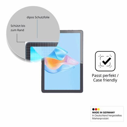 Schutzglasfolie mit optimaler Passform, zur Verwendung mit Hüllen geeignet