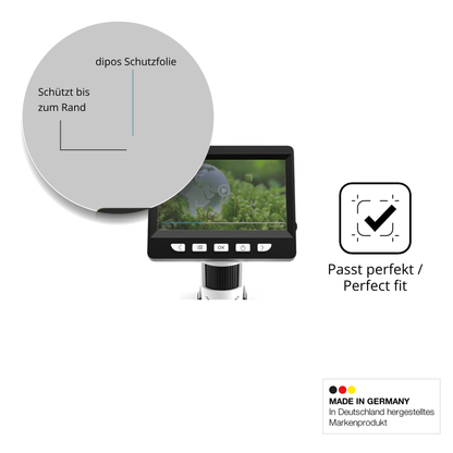 Schutz gegen Kratzer auf dem Cimler 306-B Digital Mikroskop Glas durch Schlüssel oder Ähnliches