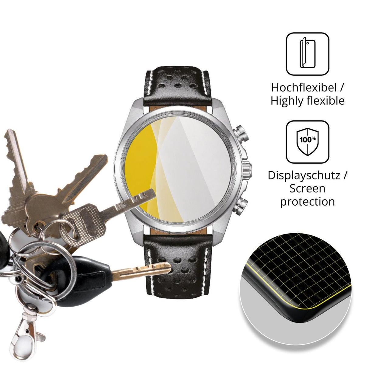 dipos Displayschutz für Citizen CA4640-09A, transparente Oberfläche, geringe Dicke und perfekte Passform