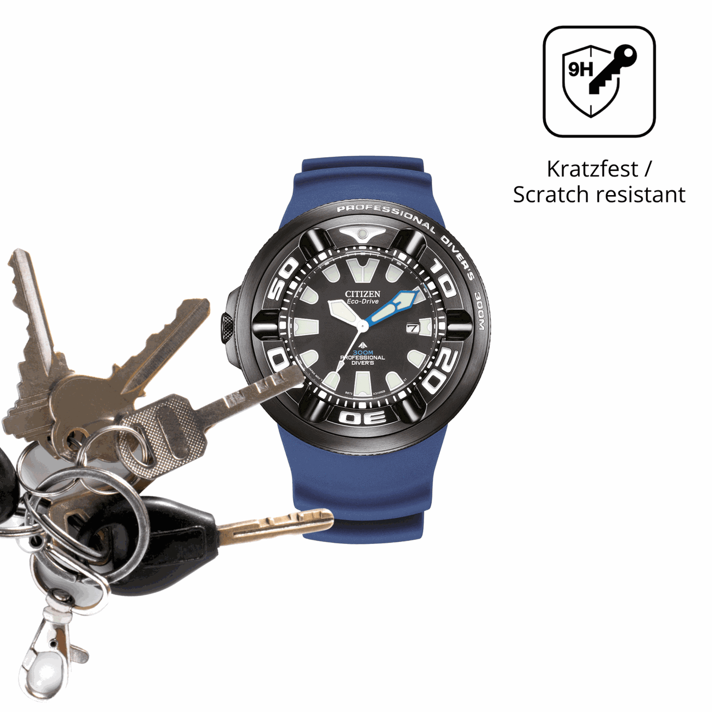 dipos Displayschutz für Citizen BJ8055, mattierte Oberfläche, robuste Festigkeit und perfekte Passform