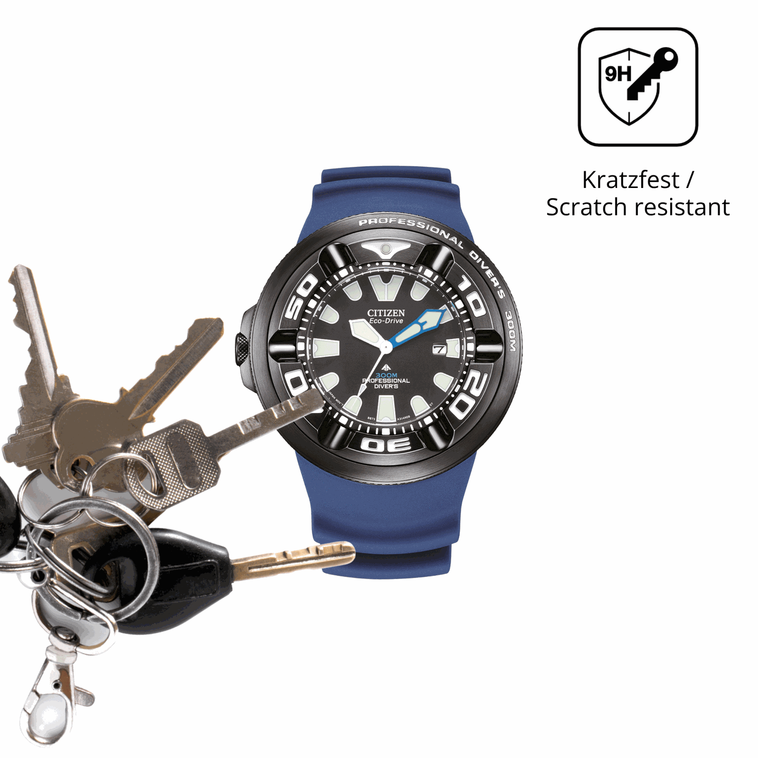 dipos Displayschutz für Citizen BJ8055, mattierte Oberfläche, robuste Festigkeit und perfekte Passform