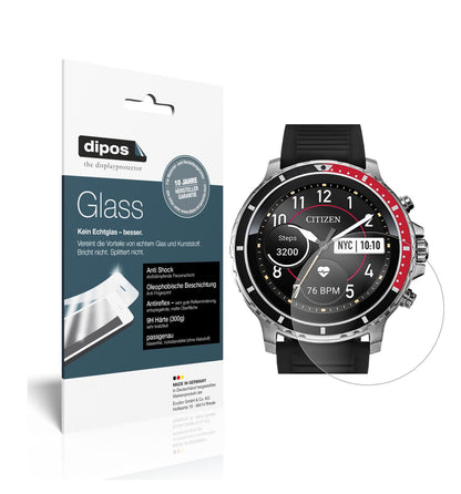 Matte Displayschutzfolie von dipos passend für Citizen CZ Smart, 9H kratzfest und blasenfrei montiert