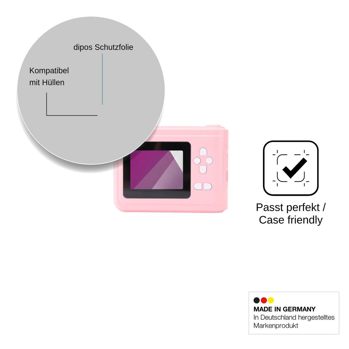 4x Schutzfolie klar für Akozon Compact HD Display-Schutzfolie