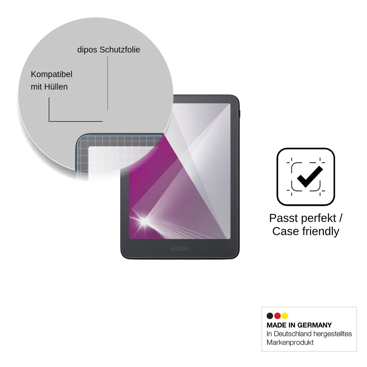 2x Schutzfolie klar für Amazon Kindle Colorsoft 2026 Display-Schutzfolie
