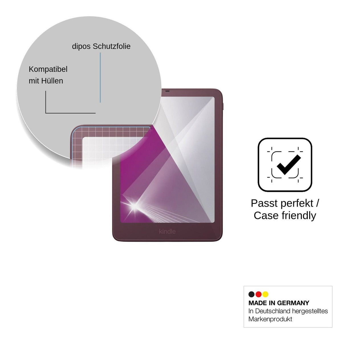 2x Schutzfolie klar für Amazon Kindle Colorsoft Signature Edition 2026 Display-Schutzfolie