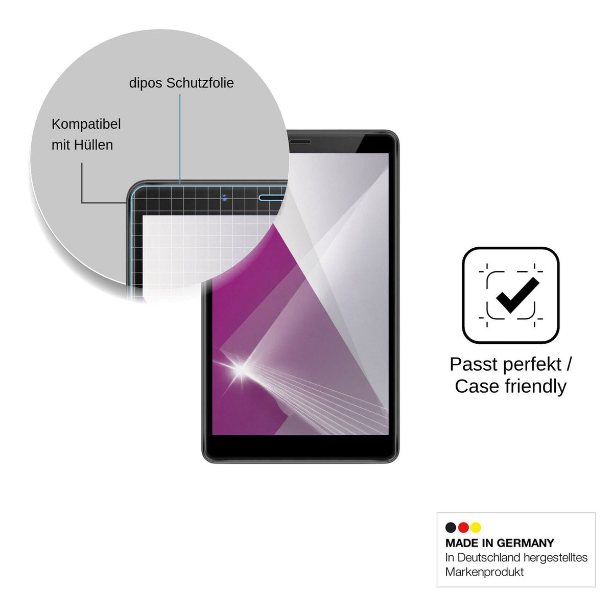 2x Schutzfolie klar für Amoi Xiaxin P300 Max Display-Schutzfolie