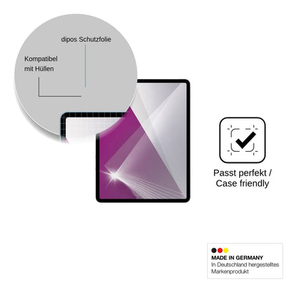 2x Schutzfolie klar für Apple iPad Pro 12.9 Zoll (2022) Display-Schutzfolie