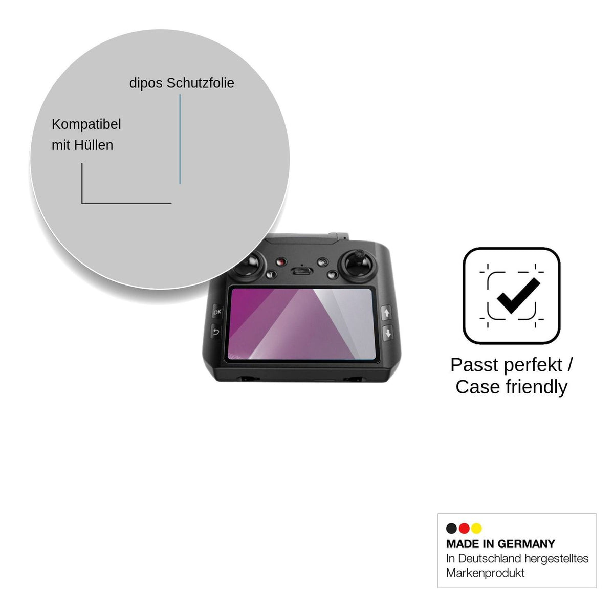2x Schutzfolie klar für AVIALOGIC G10 Remote Display-Schutzfolie