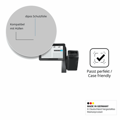 Schutzfolie mit optimaler Passform, zur Verwendung mit Hüllen geeignet