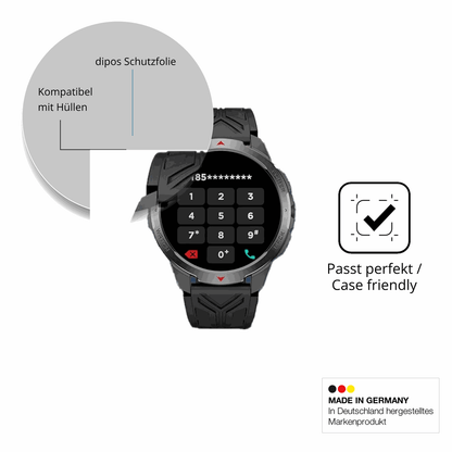 Schutzfolie mit optimaler Passform, zur Verwendung mit Hüllen geeignet