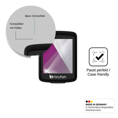 4x Schutzfolie klar für Bryton Rider E10 Display-Schutzfolie