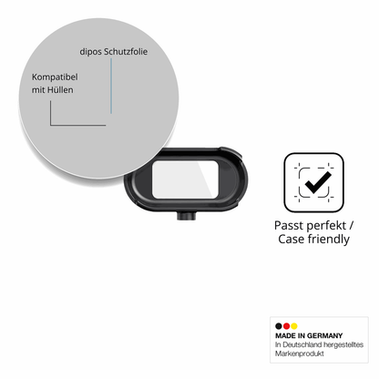 Schutzfolie mit optimaler Passform, zur Verwendung mit Hüllen geeignet