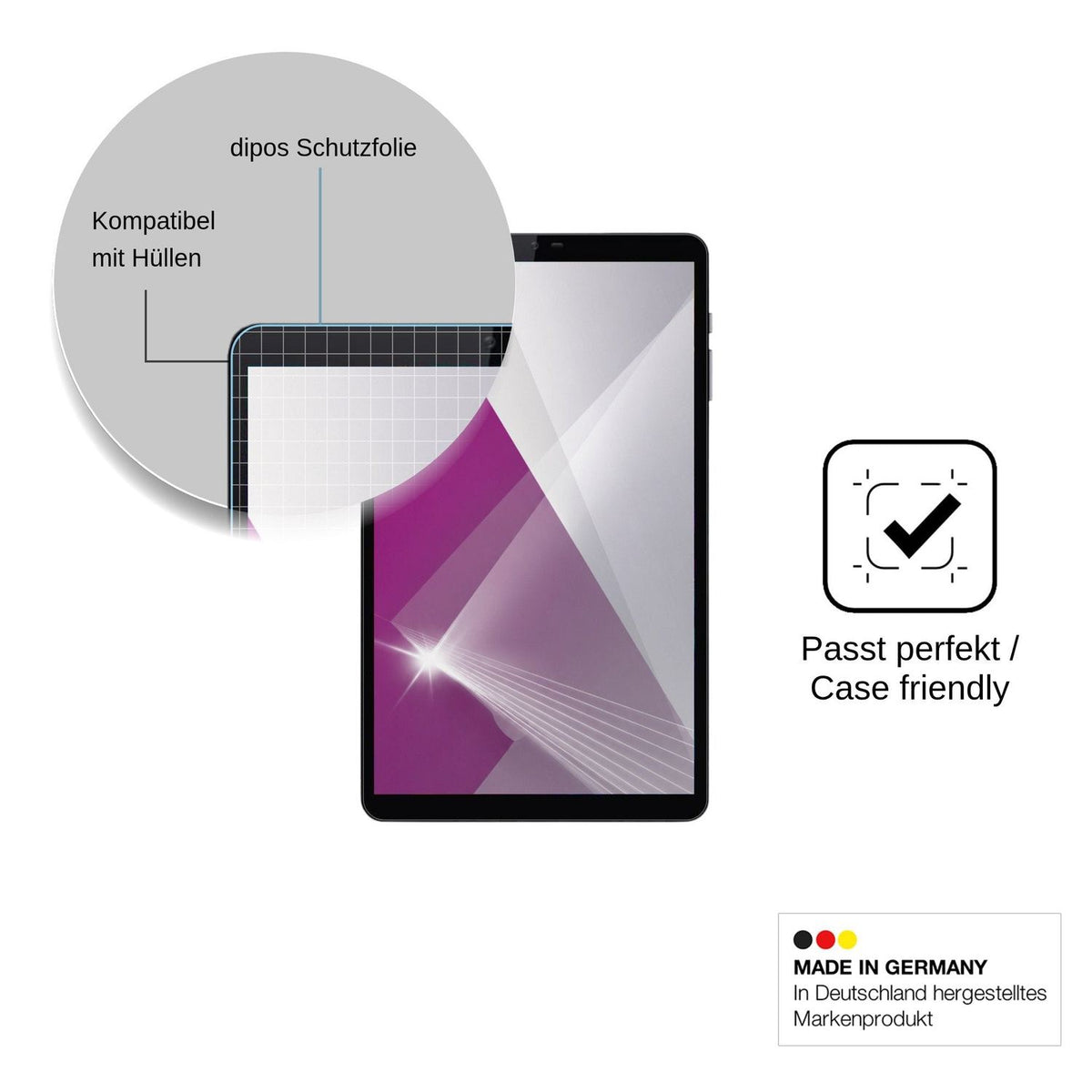 2x Schutzfolie klar für Crelander Tab-001 Display-Schutzfolie
