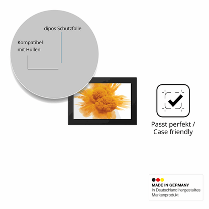 Schutzfolie mit optimaler Passform, zur Verwendung mit Hüllen geeignet
