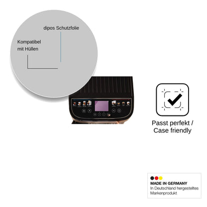2x Schutzfolie klar für DeLonghi Magnifica Duo ECAM330.80 Display-Schutzfolie